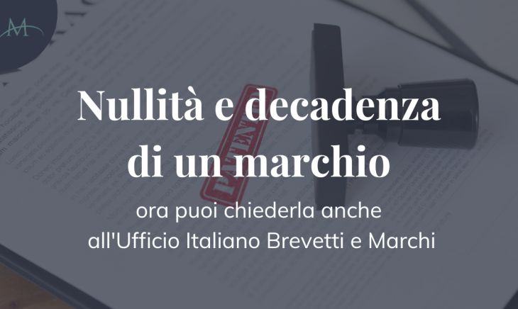 Nullità e decadenza di un marchio